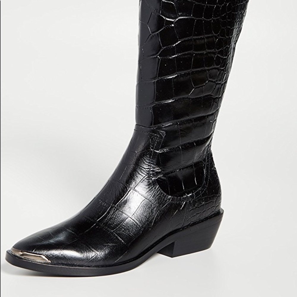 Sigerson Morrison Black Western Style Jaden Boots